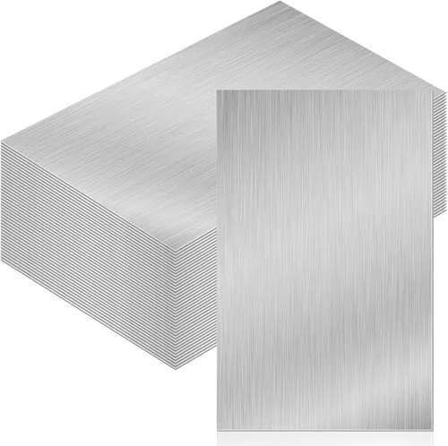 Miniatura 10 de Therwen 80 piezas de chapa de aluminio para techo intermitente de 5 x 7 pulgadas, techo de metal para cobertizo, impermeabilización alrededor