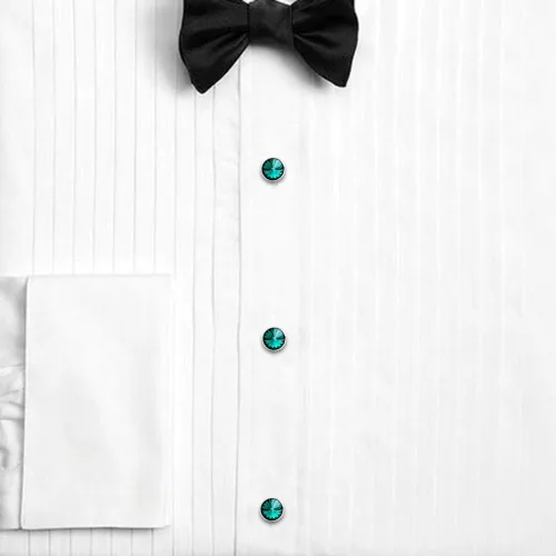 Miniatura 28 de HAWSON Gemelos para hombre con juego de tachuelas de camisa de 4/6 piezas, caja de regalo, joyería para hombre o accesorios para boda, fiesta