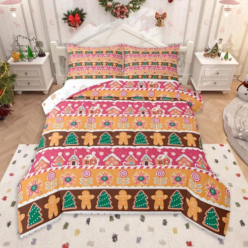 Miniatura 15 de Feelyou Juego de edredón de sandía, tamaño individual, juego de ropa de cama de frutas frescas de verano para niños, decoración de frutas rojas, 1
