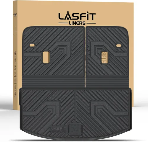 Miniatura 46 de LASFIT Tapetes de elastómero termoplástico para 1a y 2a fila de asientos de auto, para todo tipo de clima