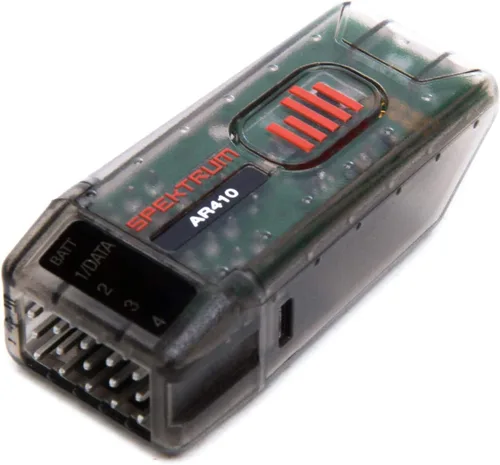 Spektrum AR410 Receptor deportivo RC de 4 canales, negro