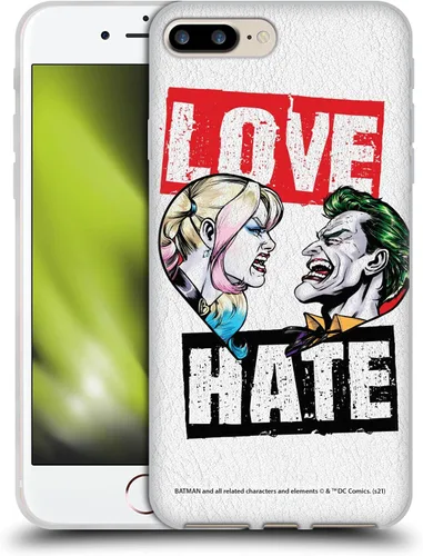 Miniatura 29 de Head Case Designs Funda de gel suave con licencia oficial de Batman DC Comics Love Hate Joker Harley Quinn Graphics [protección de grado militar]