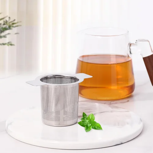 Miniatura 7 de Leden Colador de té de malla extra fina, infusor de té de acero inoxidable más empinado para té y café de hojas sueltas, filtro de té con gran