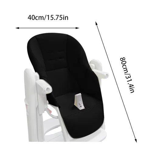 Miniatura 8 de Silla de comedor para bebé, cojín de cuero sintético para silla alta, cómodo cojín para silla alta para silla alta reemplazo para Peg Perego Tatamia
