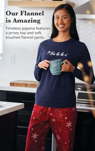 Miniatura 3 de PajamaGram Pijama de franela para mujer, conjunto de pijama para mujer, novedad de Navidad