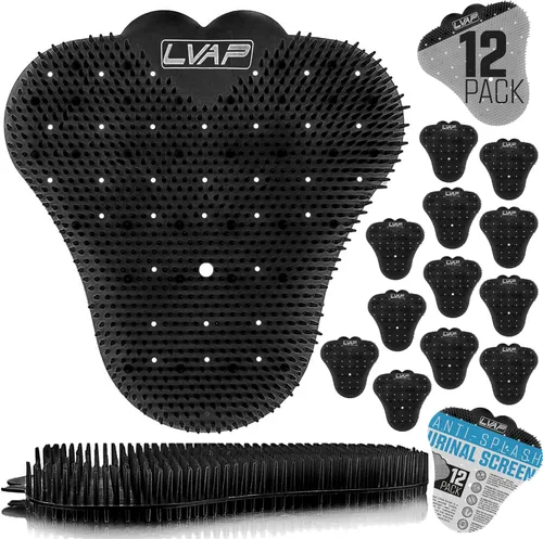 LVAP Desodorante para Pantalla de Urinario (Paquete de 12) - Pastillas Anti-Salpicadura para Urinario, Desodorante para Inodoro, Pantallas para