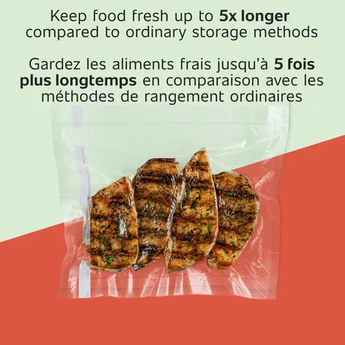 Miniatura 2 de Rollo de bolsas transparentes para cocina FoodSaver de 11 pulgadas., Transparente