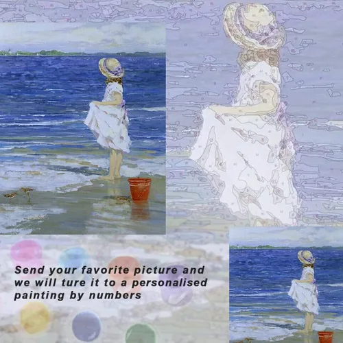 Miniatura 6 de EGUEGU Pintura personalizada por números de fotos, personaliza pintura de lienzo por números para principiantes, kits de pintura al óleo digital Con