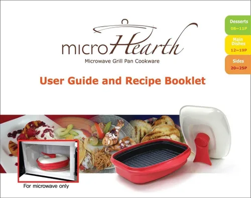 Miniatura 5 de Microheath - Parrilla sartén para cocinar en microondas - color rojo.