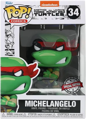 Miniatura 3 de TMNT Funko POP Figura de vinilo Exclusivo de Michelangelo PX