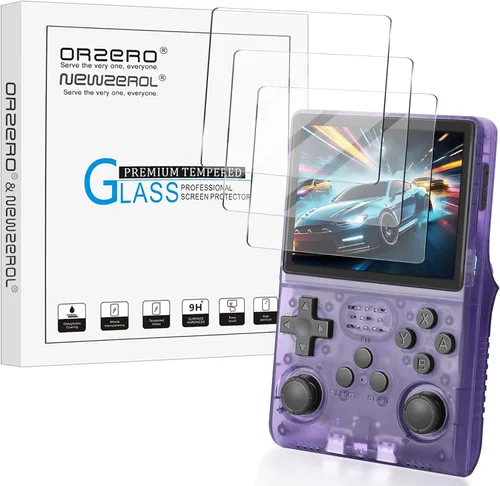 Miniatura 11 de Orzero Paquete de 3 protectores de pantalla de vidrio templado compatible con consola de juegos portátil GKD Pixel 2, 9 dureza, alta definición