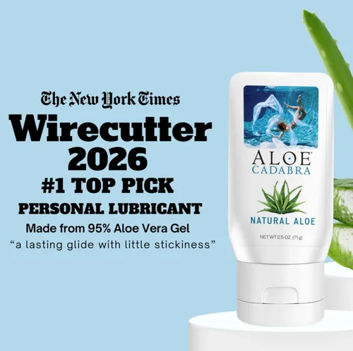 Miniatura 2 de Aloe Cadabra Lubricante personal a base de agua natural e hidratante vaginal, lubricante de aloe orgánico, sin manchas, pH equilibrado