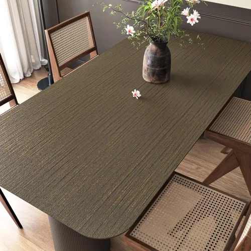 Miniatura 11 de Papel de contacto de mármol beige y plateado brillante para encimeras, papel tapiz de despegar y pegar para gabinetes, película de vinilo para baño