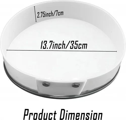 Miniatura 2 de Moldes redondos grandes para mesa profunda, molde de bandeja de resina de 14 pulgadas, moldes redondos de epoxi reutilizables para relojes