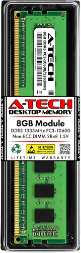 Miniatura 8 de A-Tech Kit de 16 GB (2 x 8 GB) RAM para Dell OptiPlex 9010, 7010, 3010, 990, 790, 390 (USFF/SFF/MT/DT) DDR3 1333 MHz DIMM PC3-10600 UDIMM