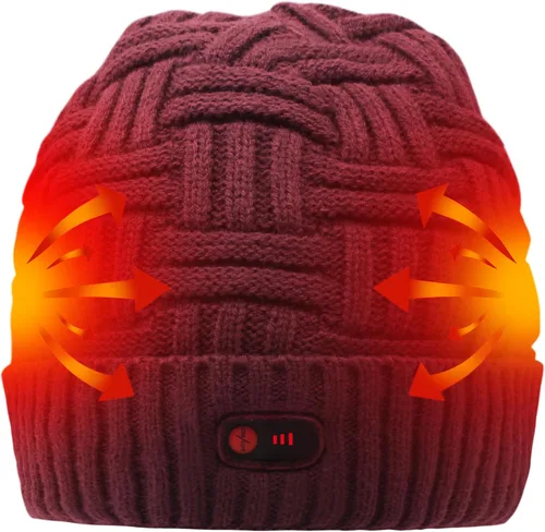 Miniatura 12 de Svpro Gorro con calefacción a batería - Gorro de invierno cálido recargable