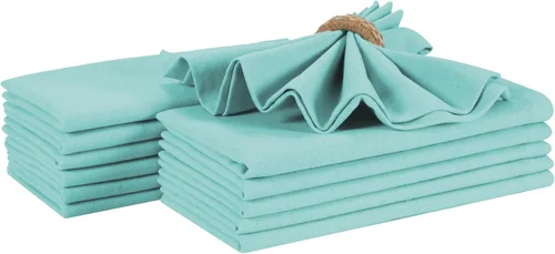Miniatura 37 de Servilletas de tela para uso diario, 100% algodón, 18 x 18 pulgadas, color azul, servilletas de boda, servilletas de cóctel, servilletas de tela