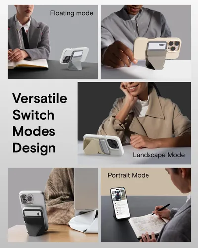 Miniatura 5 de MOFT Soporte magnético para cartera compatible con iPhone serie 17/16/15/14/13/12, ajuste de ángulo y soporte de teléfono compatible con MOVAS