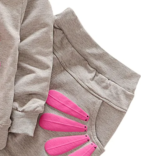 Miniatura 14 de Conjunto de ropa de girasol para niñas pequeñas, camiseta de manga larga y pantalones, 2 piezas, ropa de otoño