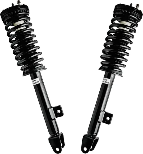 Miniatura 31 de Detroit Axle - Puntales 4WD para Ford Expedition Lincoln Navigator 1997-2002, 4 puntales completos con muelle helicoidal delantero trasero 1998 1999