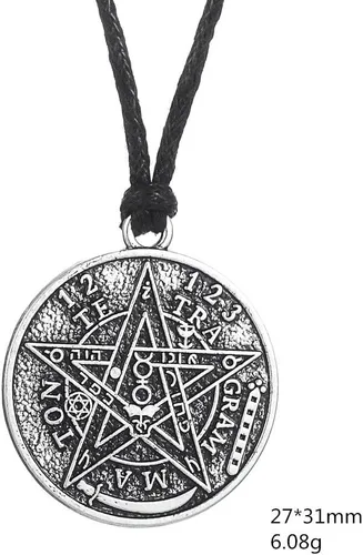 Miniatura 3 de My Shape Tetragrammaton Pentagram Pentagram Colgante Collar Wiccan Pagan Jewelry