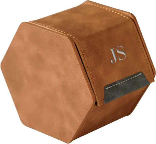 Miniatura 16 de Funda protectora de viaje para reloj de 1 ranura, organizador de relojes de alta calidad, con cuero vegano, almohada ajustable para cualquier reloj