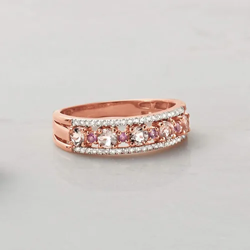 Miniatura 4 de Ross-Simons Gemstone and Diamond Ring in 18kt Gold Over Sterling