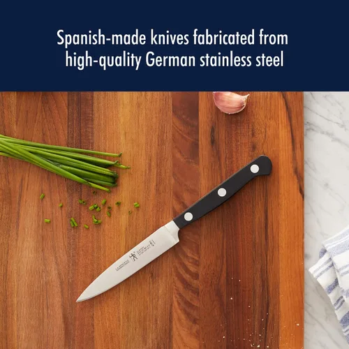 Miniatura 5 de HENCKELS Juego de 4 cuchillos de cocina clásicos afilados y afilados Cuchillos de ingeniería alemana informados por más de 100 años de maestría