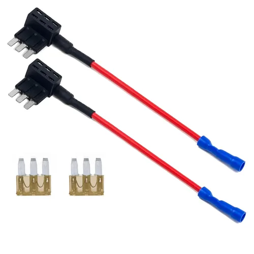 Adaptadores de circuito, grifo de fusible micro 3, portafusibles expandibles estilo hoja de 12 V para luces subterráneas, interiores LED coches,