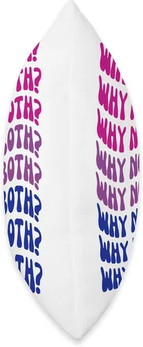 Miniatura 2 de Bisexuality Pride Why Not Both Bisexual Flag Bi LGBT Ally - Almohada (16 x 16 pulgadas), multicolor