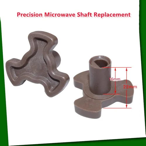 Miniatura 3 de 4 piezas de 0.630 in Horno de microondas Turntable Roller Guide Coupler - Eje de bandeja para placa giratoria de microondas rotación suave
