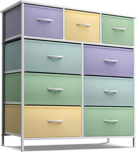 Miniatura 17 de Sorbus Cómoda con 8 cajones – Cómoda de almacenamiento de muebles para niños, adolescentes, dormitorio, guardería, sala de juegos, ropa, juguetes