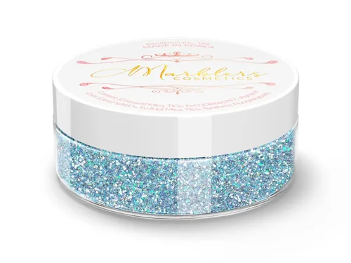 Miniatura 28 de MARBLERS Brillantina de forma gruesa de grado cosmético [estrella] 0.11 onzas (0.11 oz) Escamas No tóxica Vegana Libre de crueldad animal