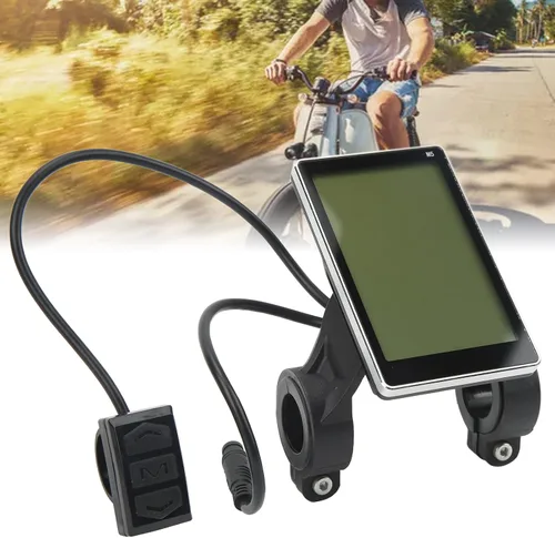 Miniatura 7 de Pantalla LCD de bicicletas eléctricas, instrumento LCD de conversión de bicicletas, pantalla LCD M5 con panel de conector hermético Pantalla