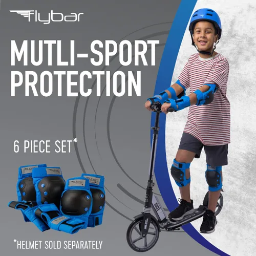 Miniatura 5 de Conjunto Flybar, equipo de seguridad multideporte para patinaje en línea, patinaje, bicicleta bmx, skateboard, protectores deportivos para niño