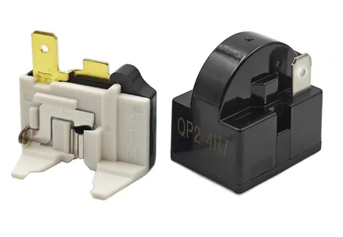 Miniatura 6 de Relé de arranque del compresor de 4.7 ohmios de 1 pin Kit de sobrecarga PTC compatible con mini refrigeradores, refrigeradores compactos