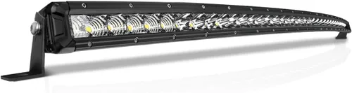 Miniatura 9 de Barra de luz LED curvada de 32 pulgadas, 240 W, superbrillante, combo de haz amplio y puntual, 48000 lm, barras de luz de una fila para conducción