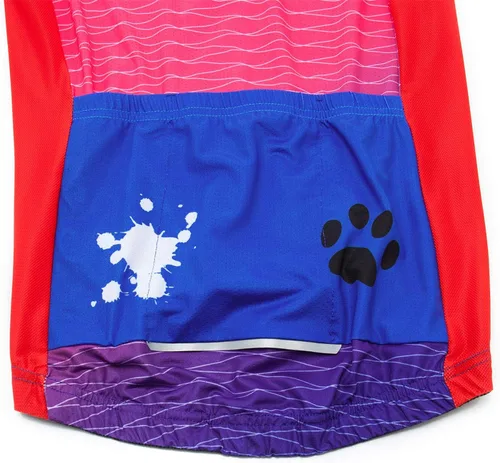Miniatura 6 de Hotlion Conjunto de camiseta de ciclismo para mujer de manga corta con bolsillo