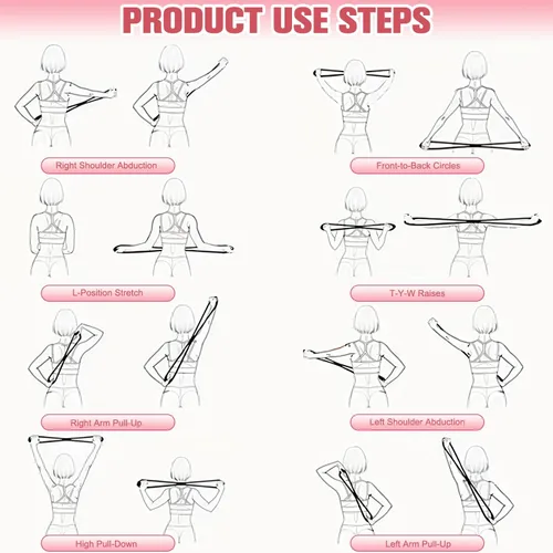 Miniatura 3 de Bandas de resistencia, figura 8 bandas de ejercicio para mujeres y hombres, banda de entrenamiento de fitness con asas, banda de resistencia figura