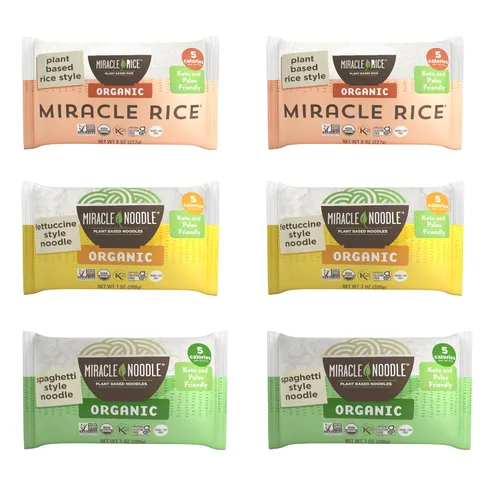 Miniatura 9 de Miracle Noodle Fideos espaguetis orgánicos, fideos Shirataki listos para comer, espaguetis Konjac, pasta baja en carbohidratos, fideos espaguetis