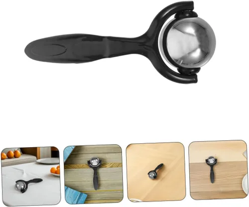 Miniatura 5 de Rodillo masajeador de antebrazo de acero inoxidable con mango ergonómico, rodillo muscular portátil de mano para cuello, espalda, piernas, alivio