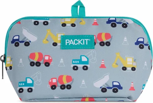 Miniatura 20 de PackIt Bolsa de aperitivos congelable, negra, fabricada con tecnología EcoFreeze plegable, reutilizable, cierre de cremallera que se bloquea en aire