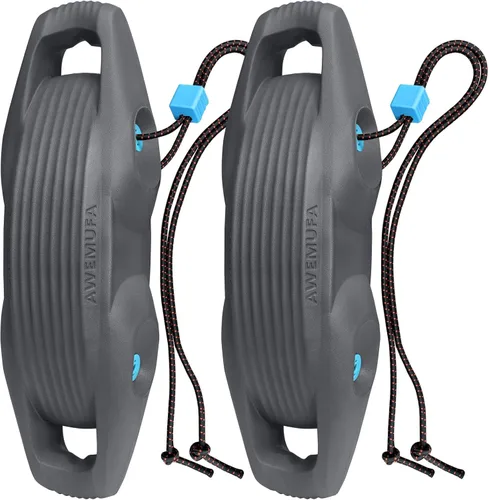 Miniatura 22 de AWEMUFA Defensas de Barco Fáciles de Instalar Parachoques para Atraque Defensa Ideal para Pontón, Lobina, Moto Acuática y Barcos de Pesca Gris