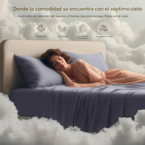 Miniatura 6 de Utopia Bedding Juego de sábanas Queen – Sábanas de 4 piezas para cama tamaño Queen, microfibra suave y transpirable, incluye 1 sábana bajera, 1 Gris