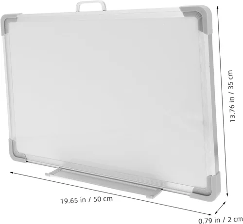 Miniatura 3 de Operitacx Pizarra blanca magnética portátil borrable para colgar en casa, escuela, aula y herramienta educativa para escribir dibujo y exhibición