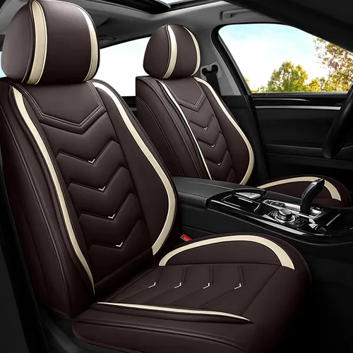 Miniatura 11 de ADERN Fundas de asiento de automóvil para Nissan Altima 2001-2026, funda de asiento de automóvil de piel de napa premium, elegantes fundas de Beige