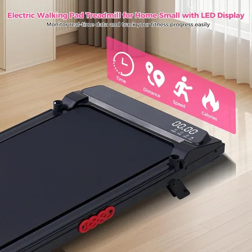 Miniatura 3 de Walking Pad with Incline and Handle Bar, 2026 Upgrade Electric Small Walking Pads Treadmills with Handles, Compact Treadmills for Home Small Spaces