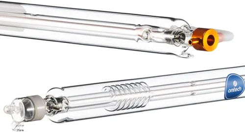 Miniatura 11 de OMTech Tubo láser de CO2 de 50 W para grabador láser y máquina cortadora, tubo cortador láser de 33.465 in y 1.969 in de diámetro con vidrio