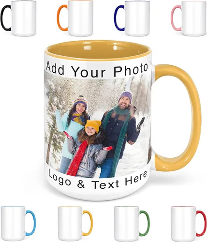 Miniatura 14 de Taza personalizada con texto en inglés "I Love You", regalos personalizados para parejas, regalos románticos con fotos para el día de San Valentín