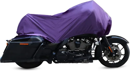 Miniatura 12 de X AUTOHAUX Cubierta de Motocicleta para Moto de Calle Scooter Media Cubierta Ligera Exterior Impermeable Protector contra Lluvia y Polvo Negro